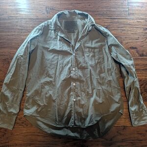 Frank & Eileen Casual Green Button-Up Shirt Women's Small